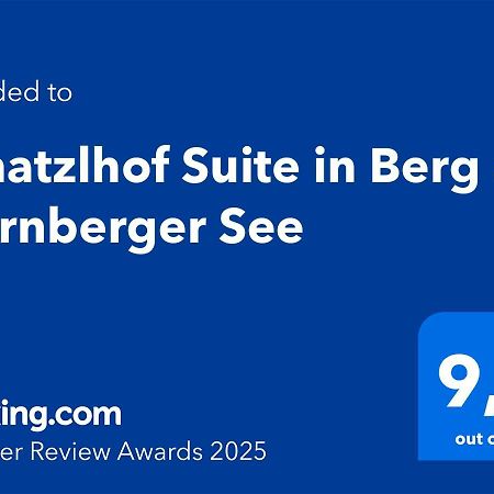 Schatzlhof Suite In Берг ам Щарнбергер Зее Екстериор снимка